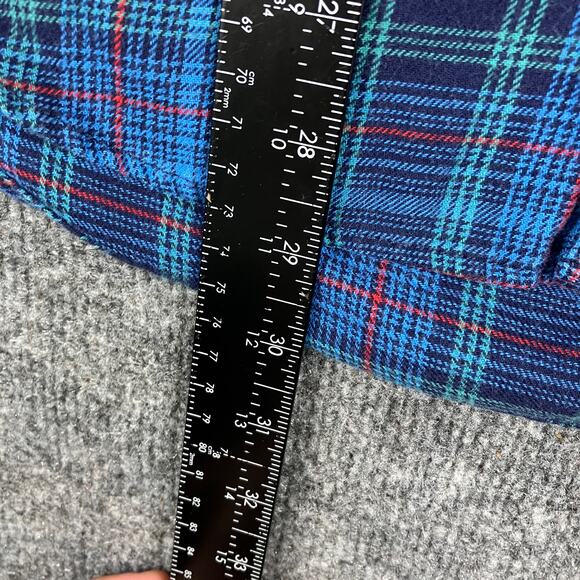 Duluth Trading Co Shirt Mens Size M Blue Plaid Button Front Long Sleeve Workwear - Picture 4 of 7